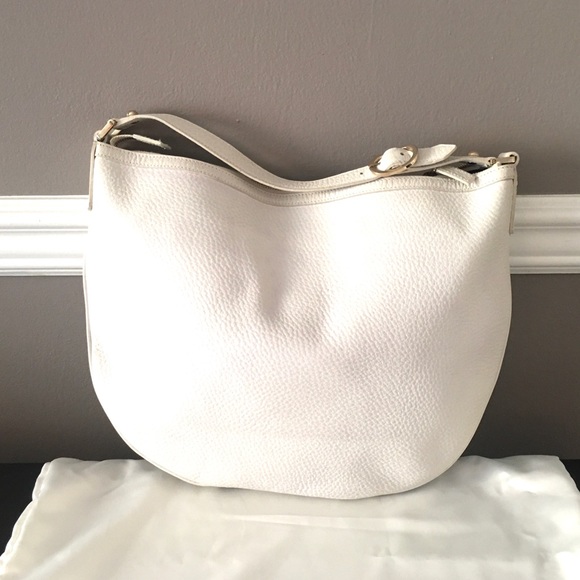 Authentic Gucci white leather hobo shoulde… - Picture 3 of 16